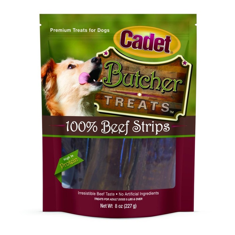 Cadet Butcher Treats 100% Beef Strips Dog Treats (8-oz)