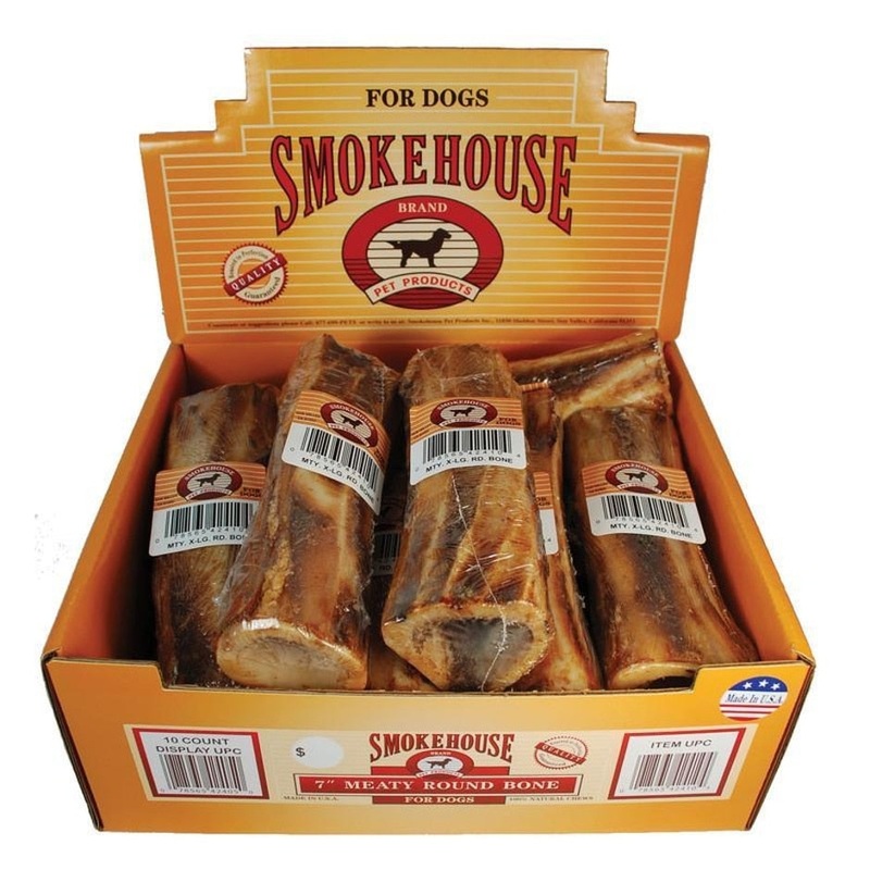 Smokehouse USA Made Round Meaty Bone Display (7 INCH/10 PIECE)