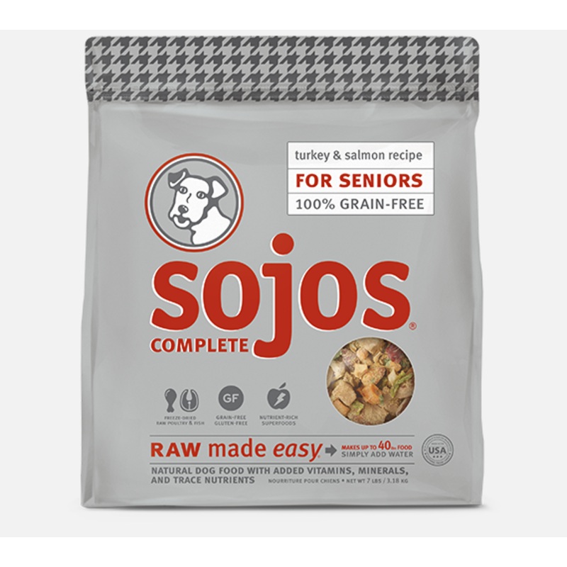 Sojos Complete Senior Food Turkey & Salmon Recipe Dog Food