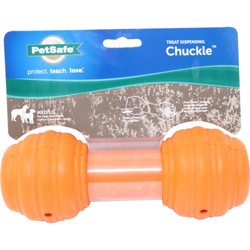 SPORTSMEN CHUCKLE W/TREAT METER DISPENSER (LARGE, ORANGE)