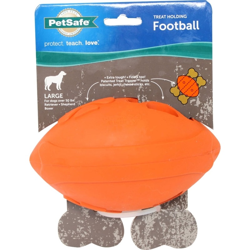 SPORTSMEN FOOTBALL TREAT HOLDER (LARGE, ORANGE)