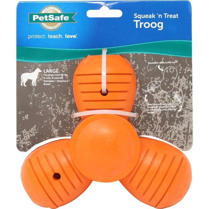 SPORTSMEN SQUEAK N TREAT TROOG DOG TOY