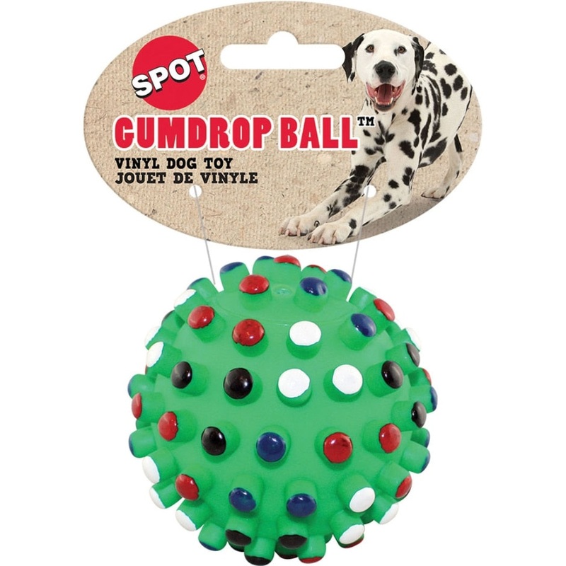 SPOT VINYL GUMDROP BALL (5 IN, ASSORTED)