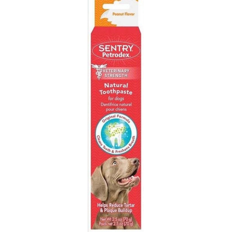 Sentry Petrodex Veterinary Strength Natural Peanut Flavor Toothpaste for Dogs (2.5-oz)