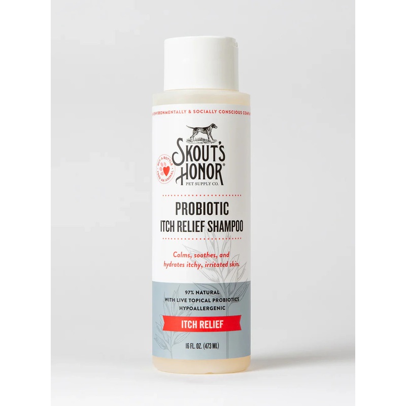 Skout's Honor Probiotic Itch Relief Shampoo for Dogs (16 oz)