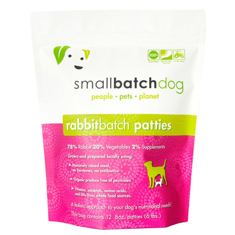 Smallbatch Rabbitbatch Frozen Dog Food