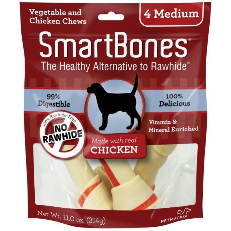 SmartBones Medium Chicken Chew Bones Dog Treats