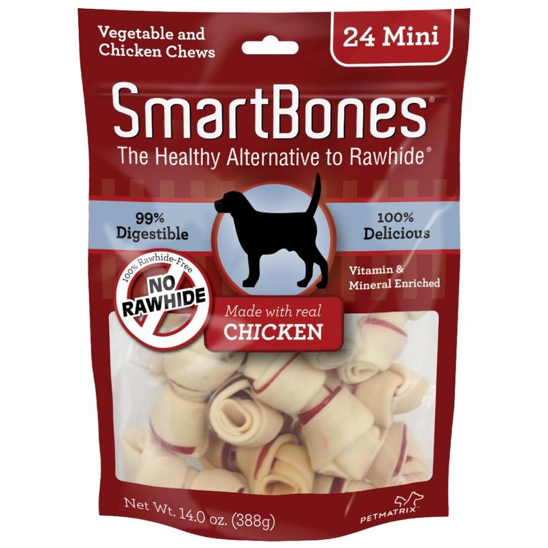 SmartBones Mini Chicken Chew Bones Dog Treats