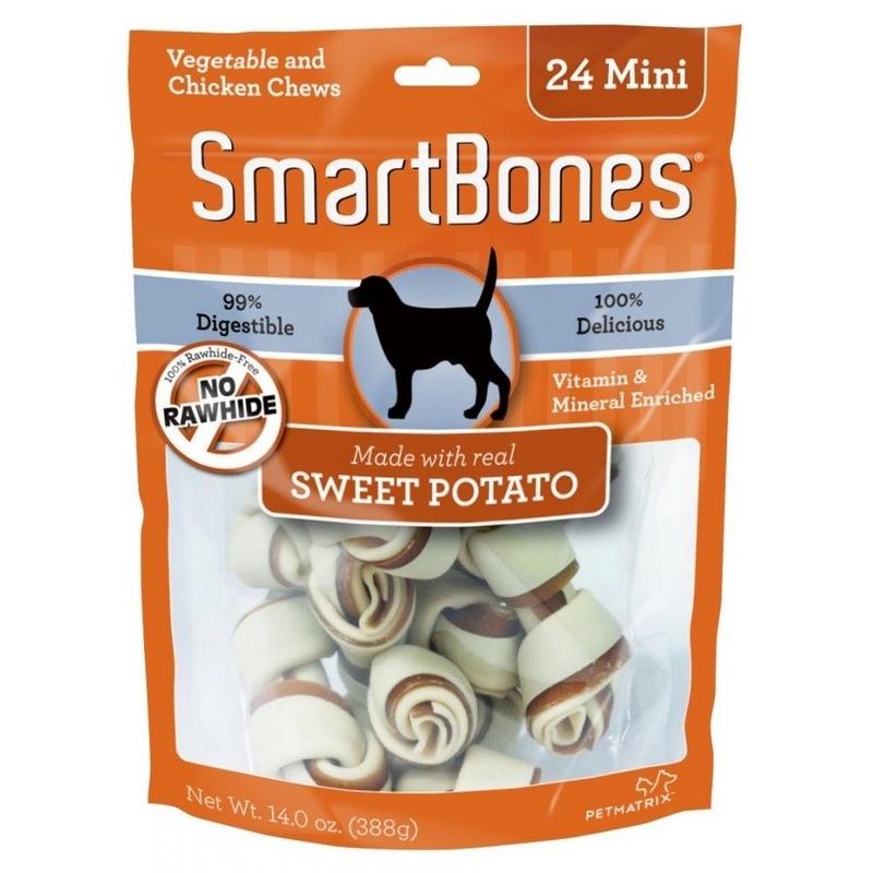 SmartBones Mini Sweet Potato Chew Bones Dog Treats