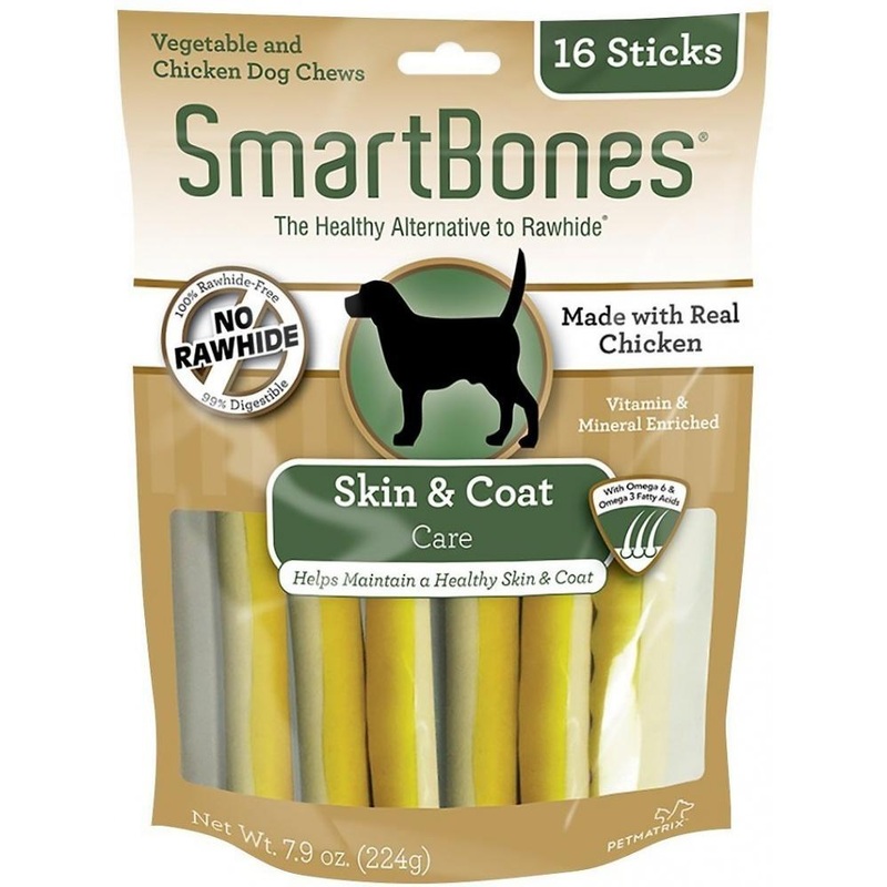 SmartBones Skin & Coat Care Chicken Chews Dog Treats (16 pack)
