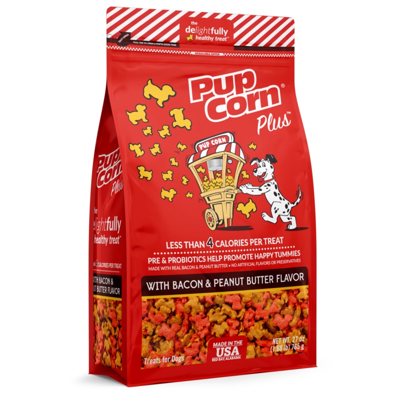 Pup Corn Plus with Bacon & Peanut Butter Dog Treats