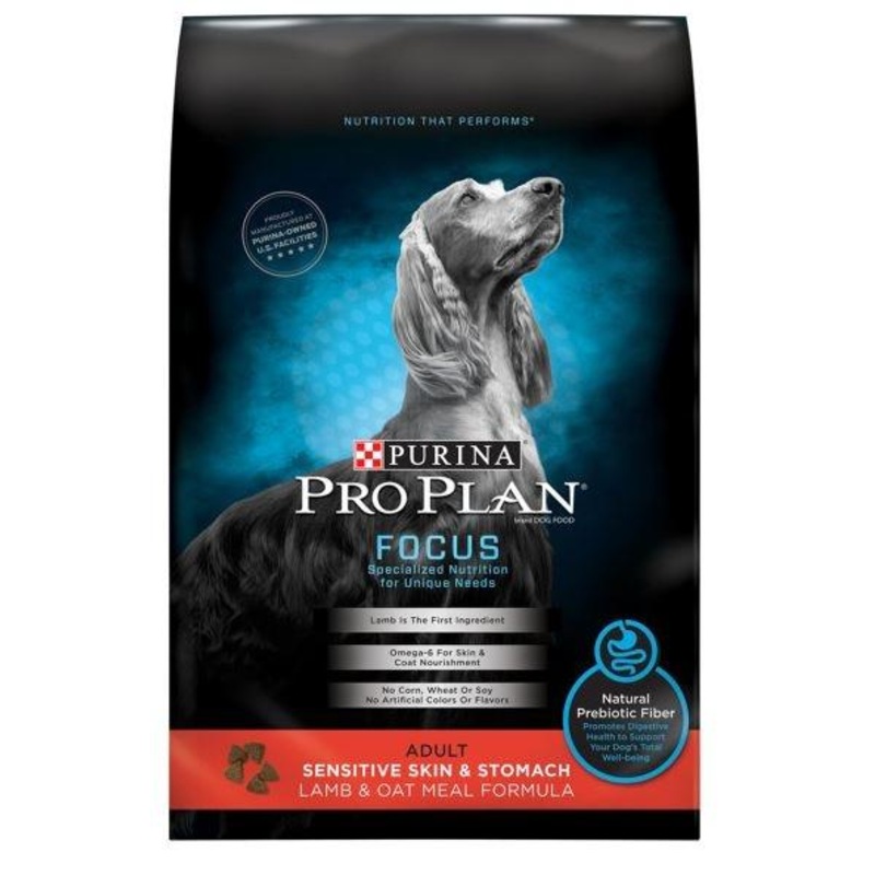 Purina Pro Plan Focus Sensitive Skin & Stomach Formula Lamb & Oat Meal Formula Dry Dog Food