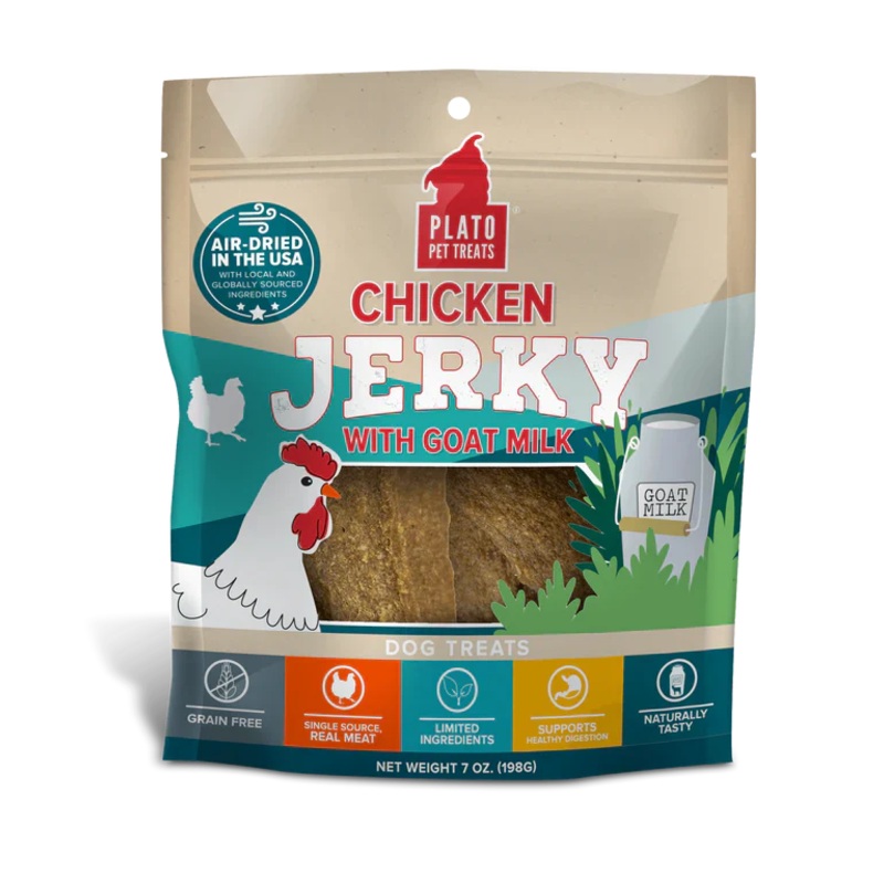 Plato Chicken with Goat's Milk Jerky Dog Treats