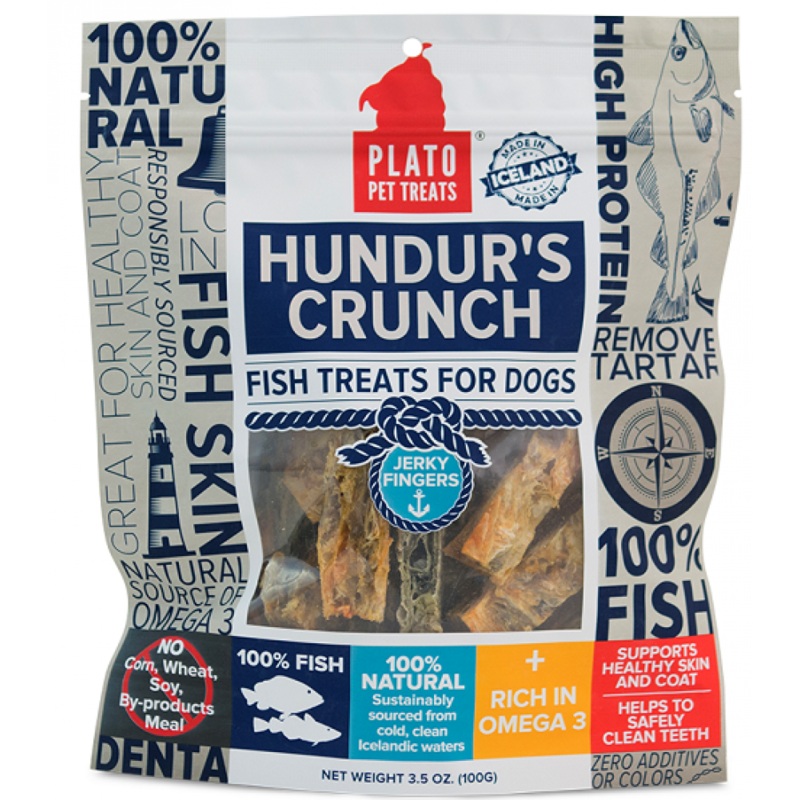 Plato Hundur's Grain Free Crunch Jerky Fingers Dog Treats