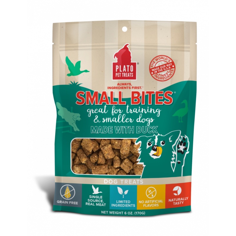 Plato Small Bites Duck Dog Treats