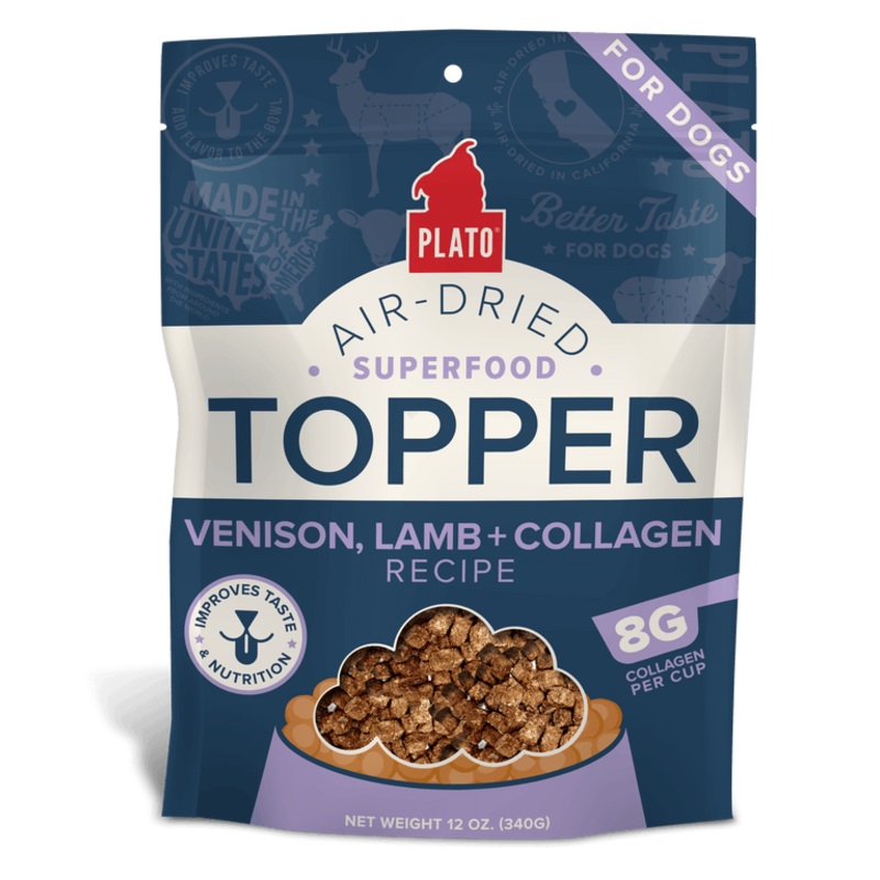 Plato Venison, Lamb & Collagen Food Topper Recipe For Dogs