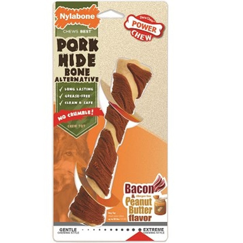 POWER CHEW ALTERNATIVE PORK HIDE BONE (GIANT)