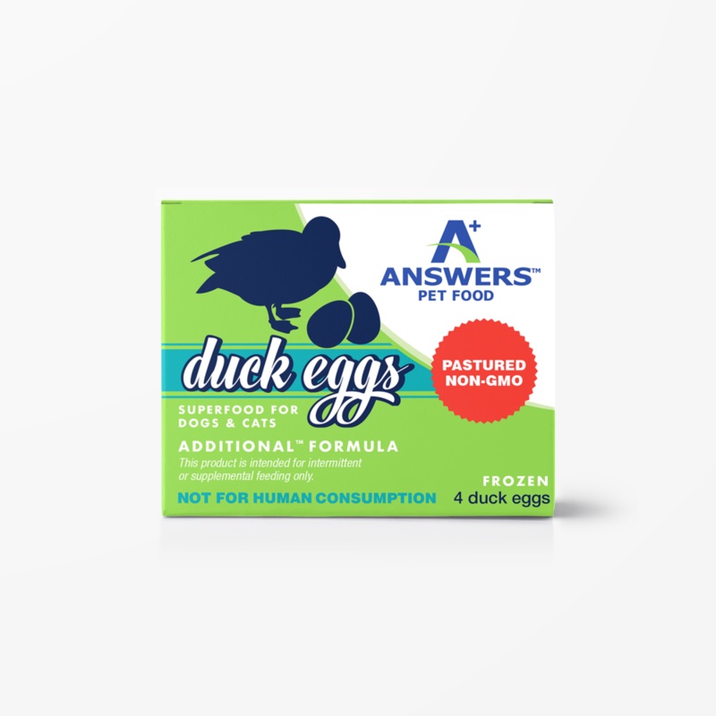 Answers Pet Food AdditionalTM Non-GMO Raw Duck Eggs