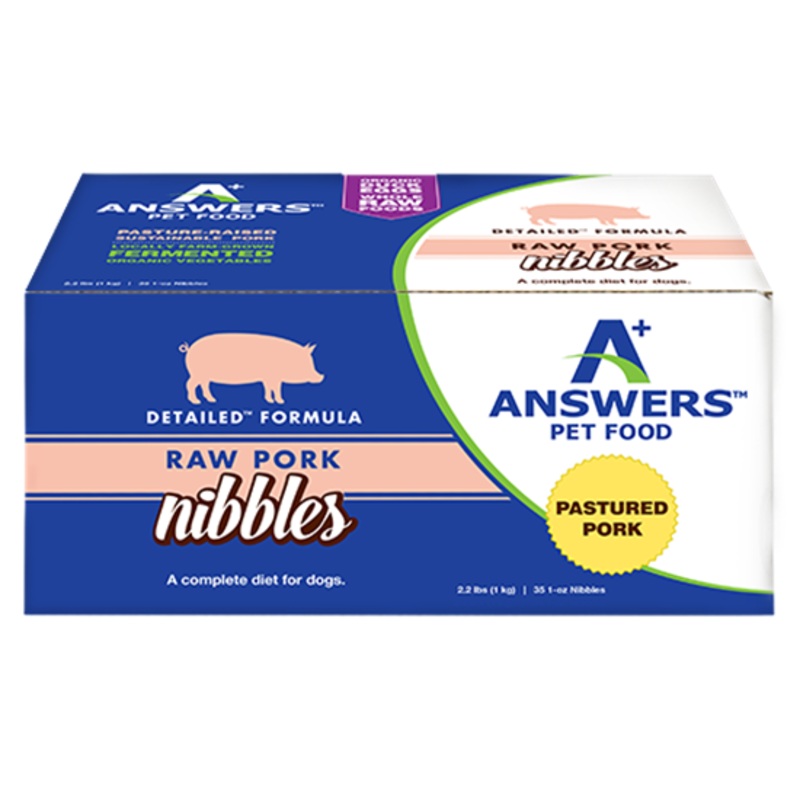 Answers Pet Food Detailed Pork Formula for Dogs - Nibbles (2.2 lb)