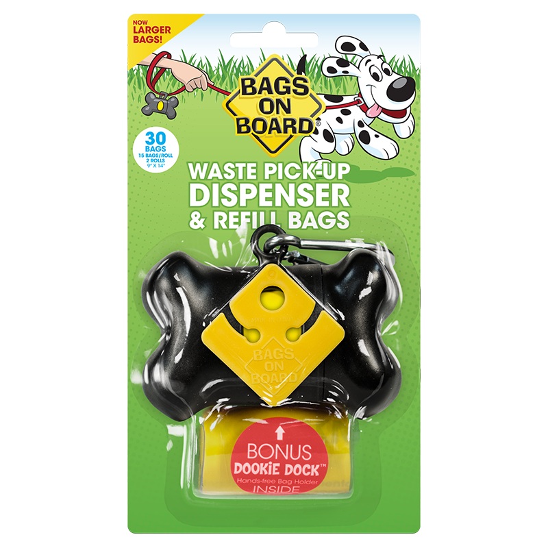 Bags on Board Bone Waste Pick-Up Bags Dispenser (30 waste bags)