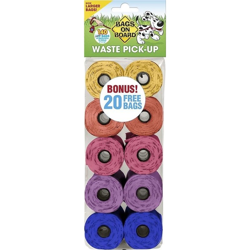 Bags on Board Rainbow Refill Pack (140-ct)