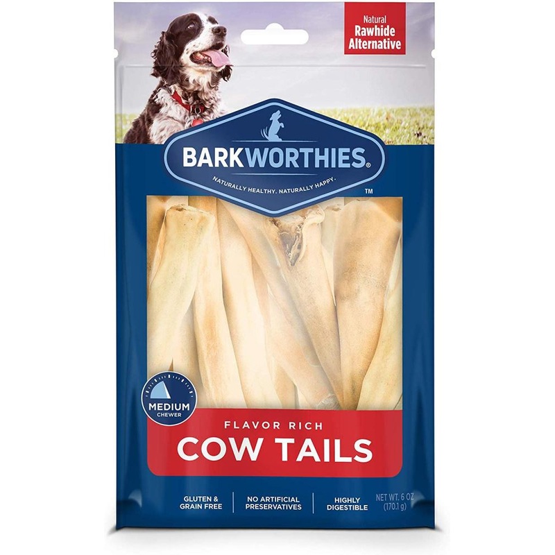 Barkworthies All Natural Cow Tail Dog Chews