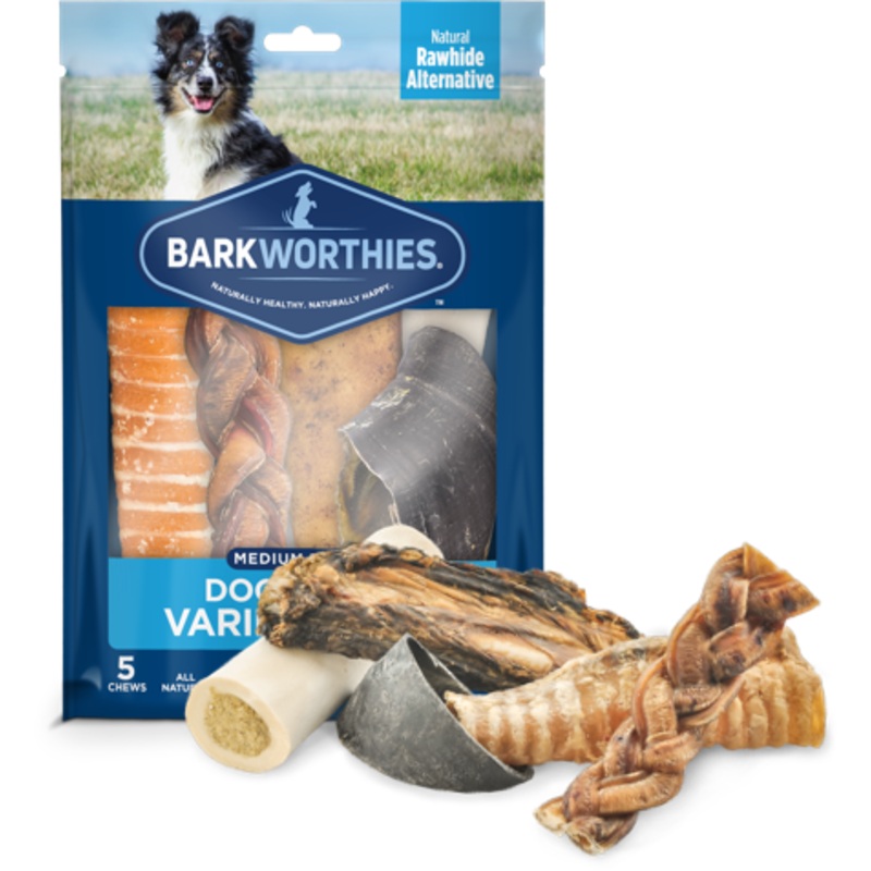 Barkworthies Medium Breed Variety Pack Dog Treats (1.25 lbs)