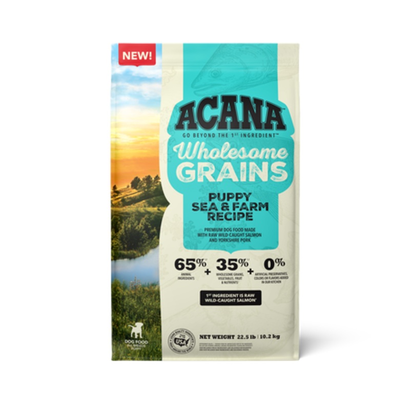 ACANA Wholesome Grains, Puppy Sea & Farm Recipe Dry Dog Food