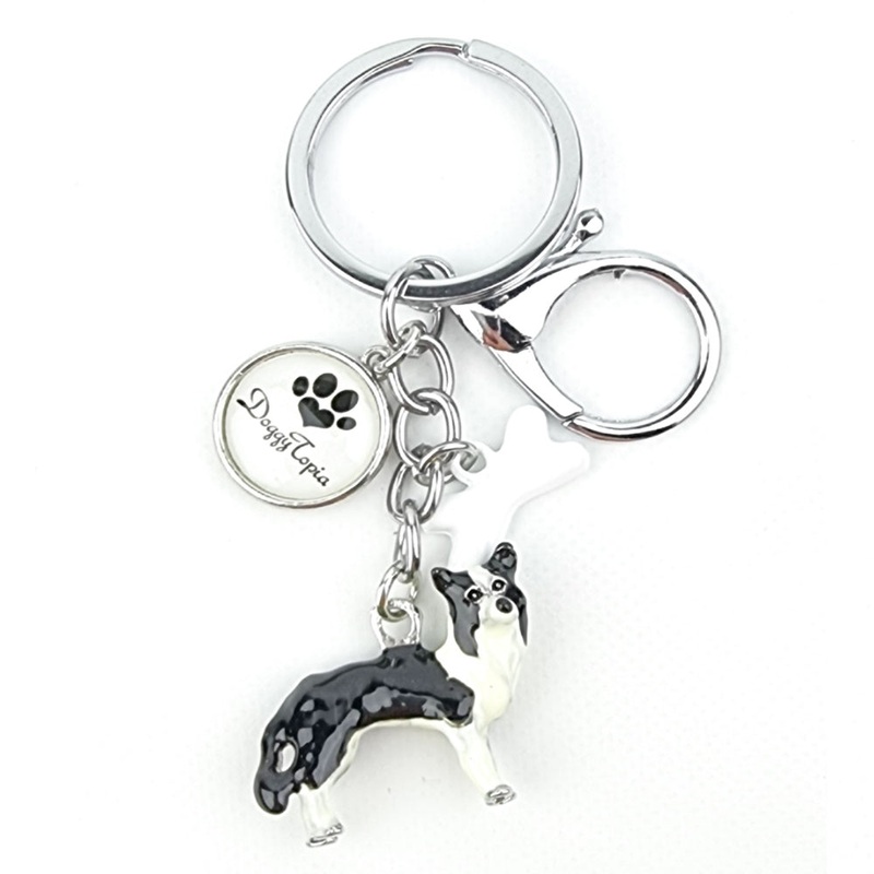 3D Border Collie Key Ring