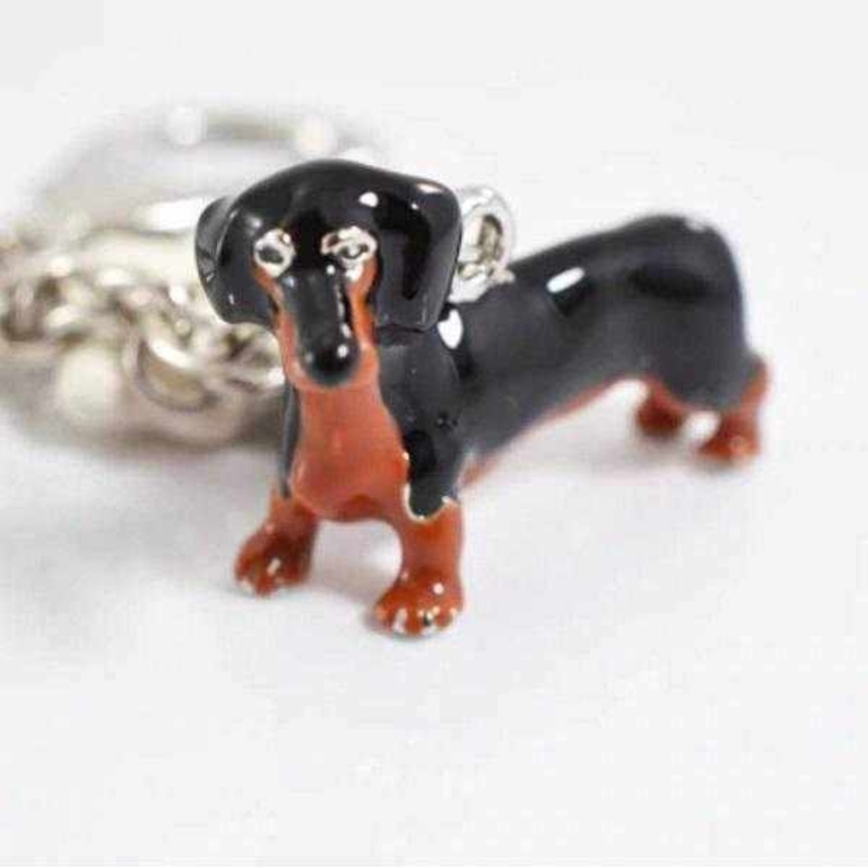 3D Dachshund Key Ring