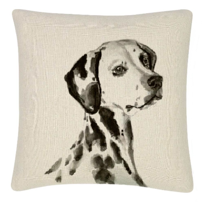 Dalmatian Water Colour Throw Cushion