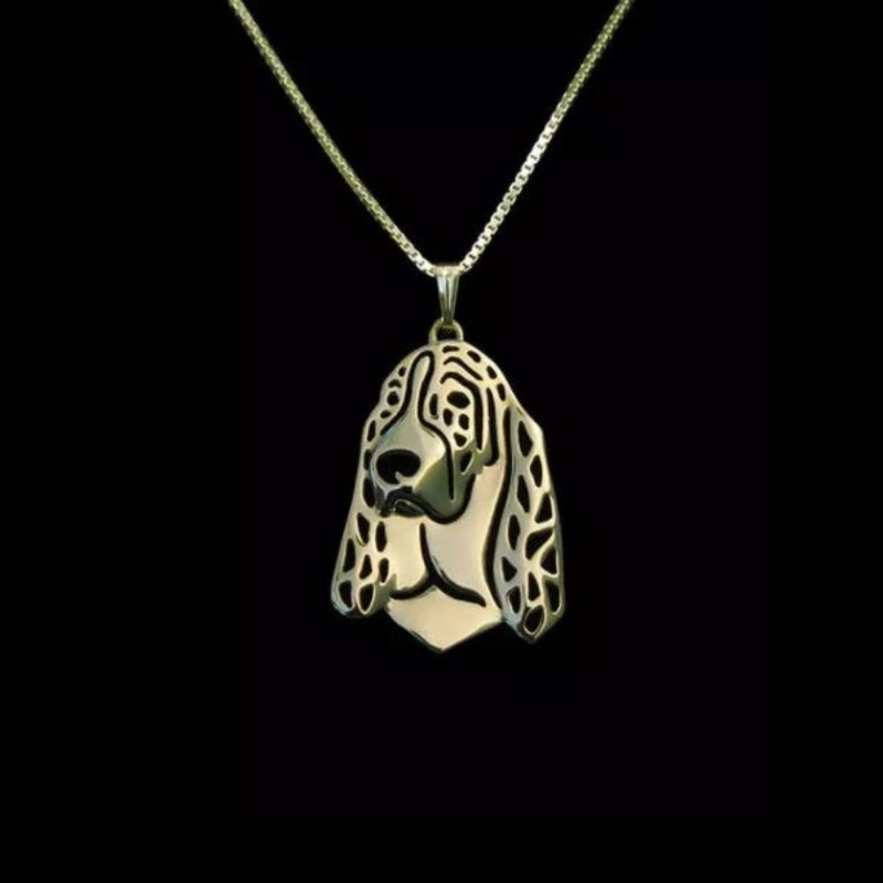 Dog Pendant Necklace - Basset Hound