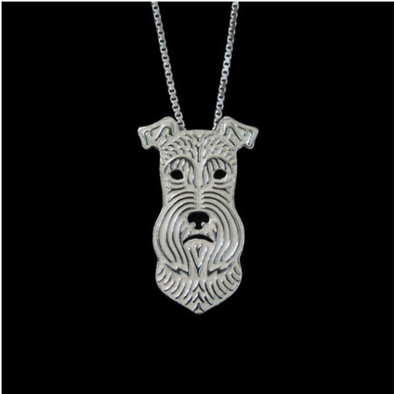 Dog Pendant Necklace - Schnauzer