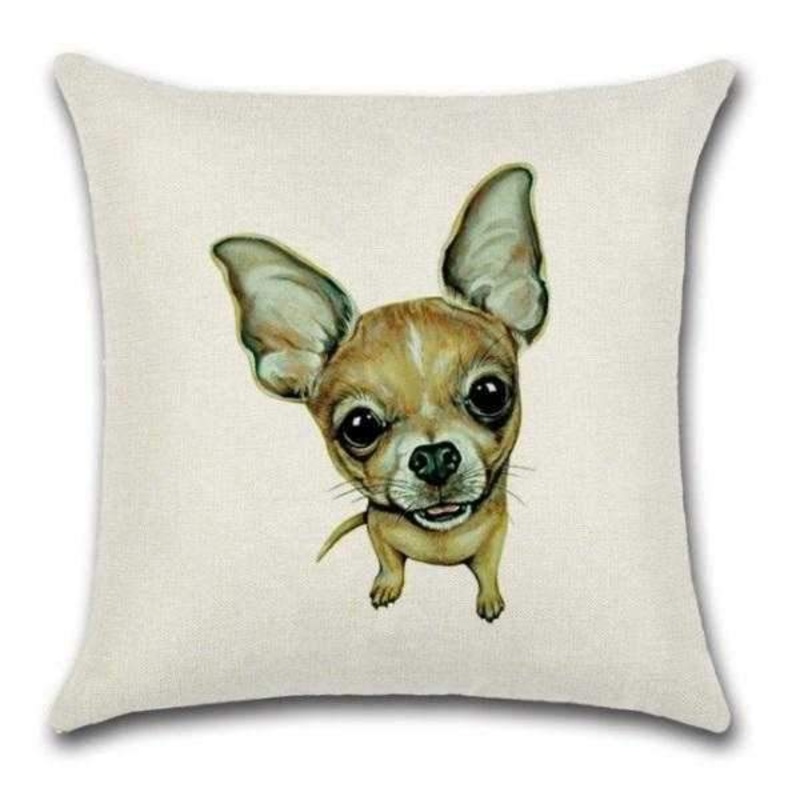 Fawn Chihuahua Throw Cushion
