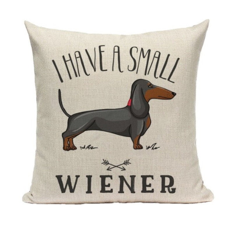 I Have A Small Wiener Throw Cushion