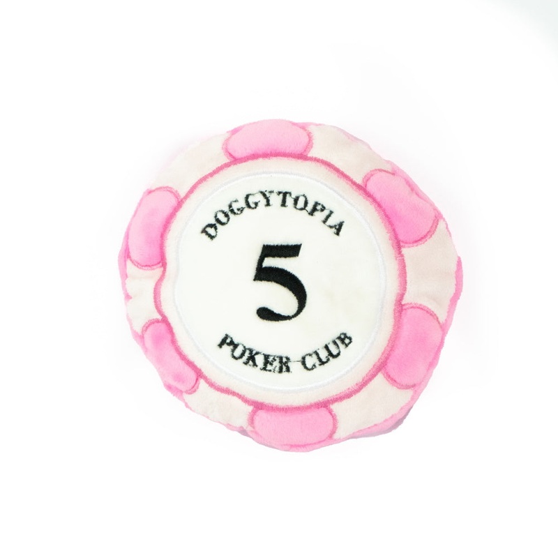 Poker Club - Poker Chips Dog Toy Pink