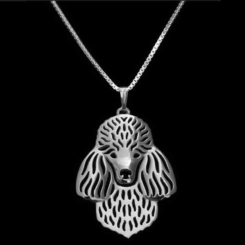 Dog Pendant Necklace - Poodle