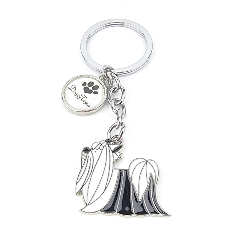 Key Ring Shih Tzu Long Hair