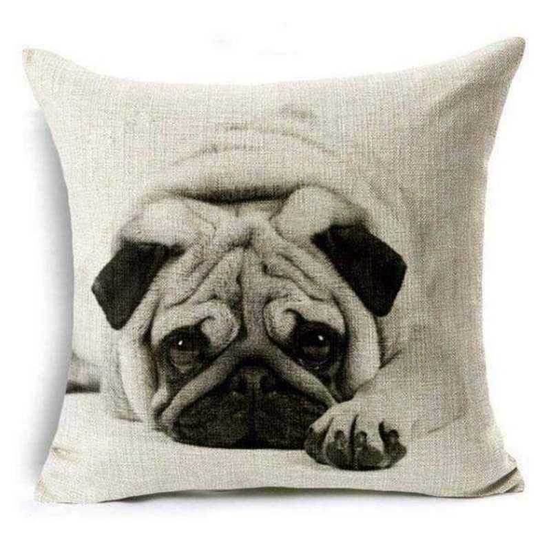 Pug Throw Cushion