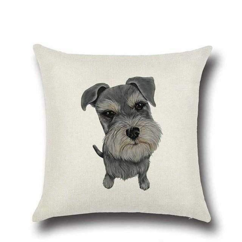 Schnauzer Throw Cushion