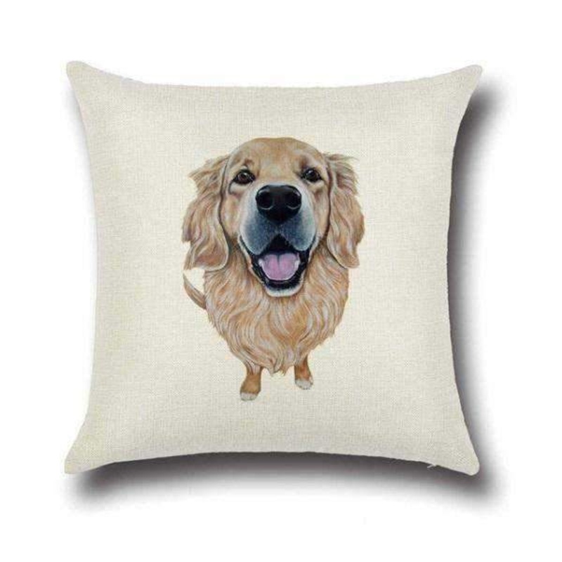 Golden Retriever Throw Cushion