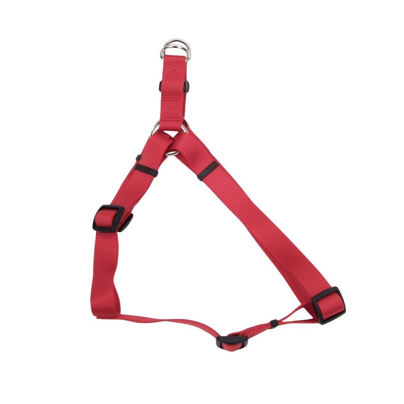 Coastal Comfort Wrap Adjustable Dog Harness - 5/8in x 16-24in Small Red