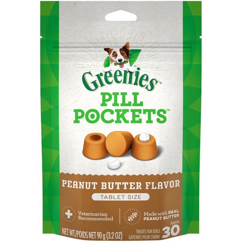 Pill Pockets Dog Peanut Butter 3.2oz Tablet