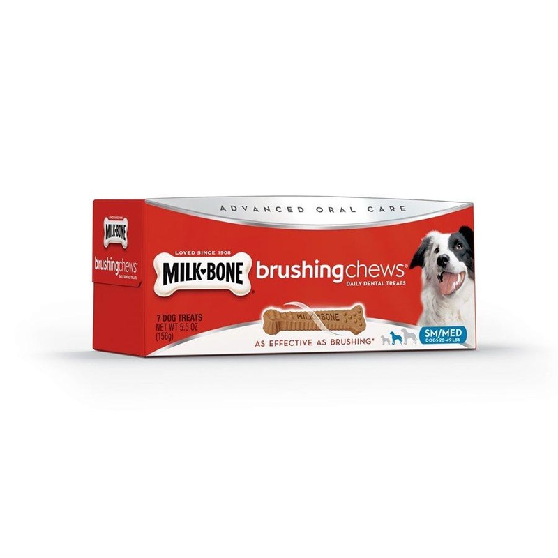 Smuckers Milk Bone Brushing Chews Small/Medium 7 Pack 12/156g