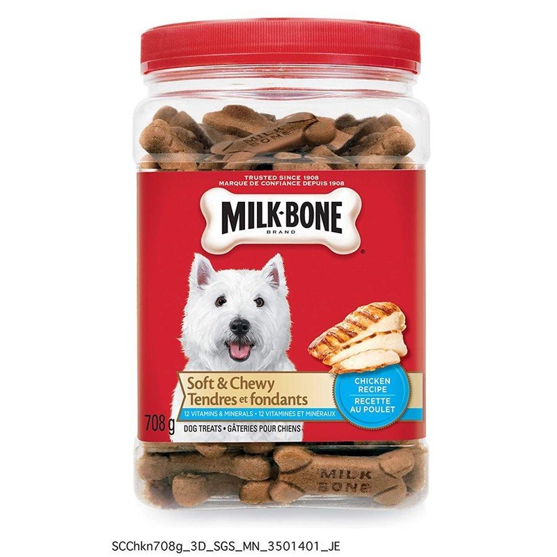 Smuckers Milk Bone Soft & Chewy Chicken Flavor Treats 6/708g