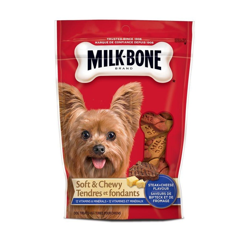 Smuckers Milk Bone Soft & Chewy Steak & Cheese Flavor Treats 12/113g