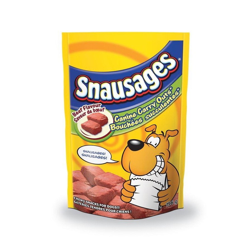 Smuckers Snausages Canine Carry Out Beef Flavor Treats 6/196g