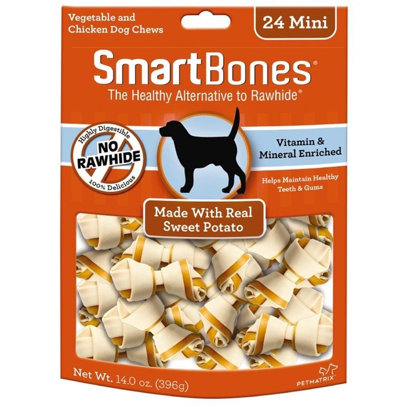 Spectrum Smart Bones Sweet Potato Mini 24 Pack