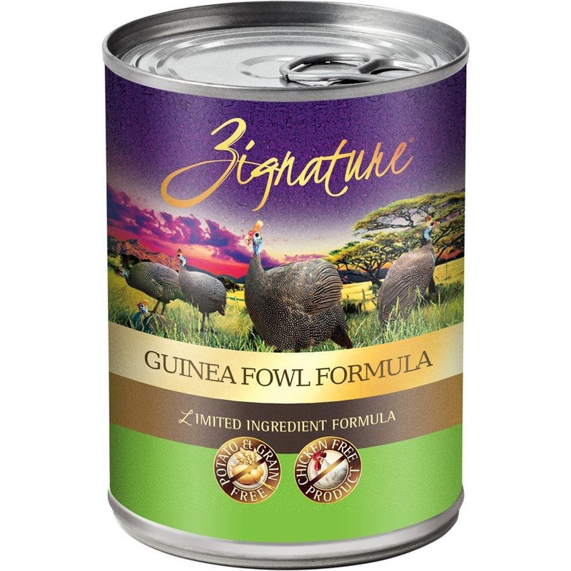 Zignature Limited Ingredient Grain Free Guinea Fowl Dog Food 12/13 oz
