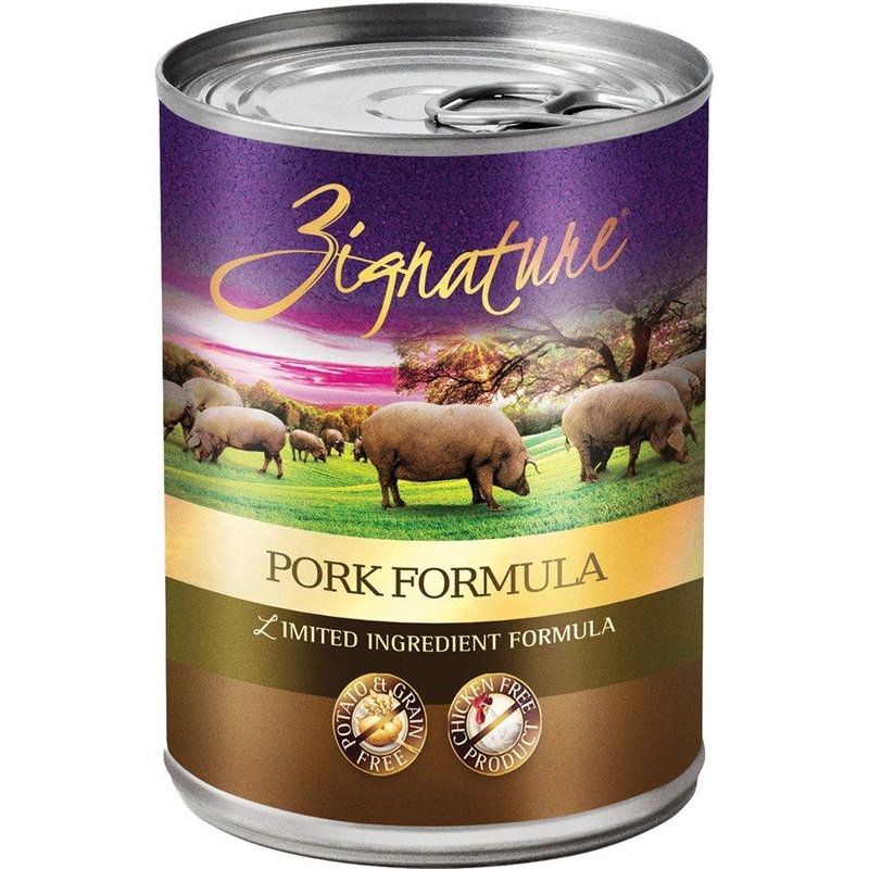 Zignature Limited Ingredient Grain Free Pork Dog Food 12/13 oz
